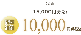 限定価格 10,000円(税込)